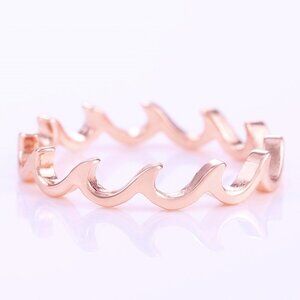 🎁Wave Fire Minimalist Simple Trendy Anillos Lovely Rings for Women, PD066